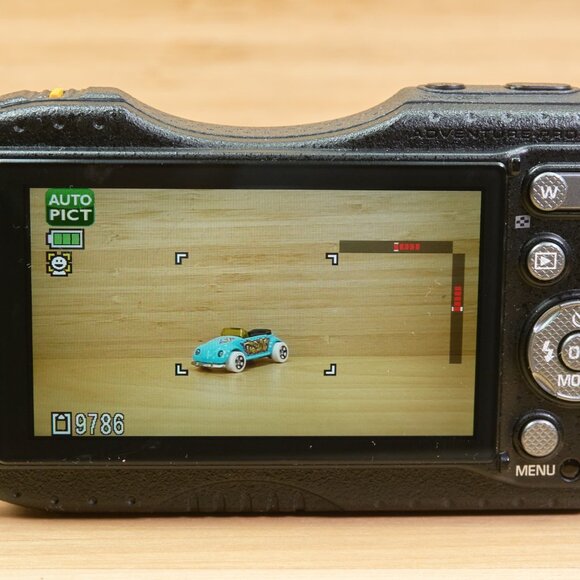 Pentax Optio WG-3 / 16MP Waterproof Digital Camera / Orange / Tested - Picture 7 of 11